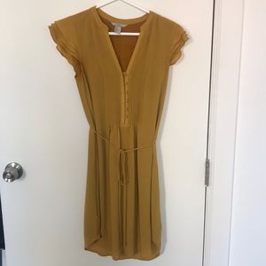 H&M Mustard Yellow Dress size 4